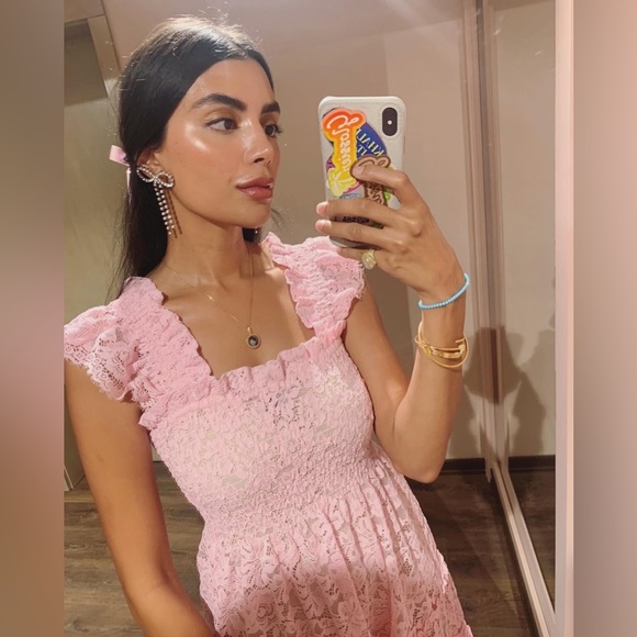 Hill House The Lace Ellie Nap Dress in Pink Lace Collector’s Edition | M - Picture 11 of 16